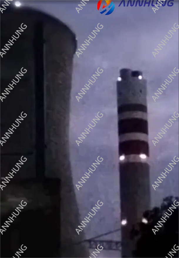 أحدث حالة شركة حول تركيب أضواء عوائق الطيران على المداخن مع وميض متزامن بنظام تحديد المواقع العالمي (GPS)