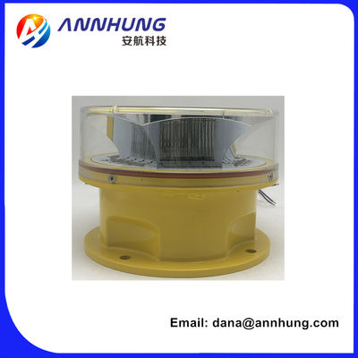 مصباح CREE LED عالي الكثافة لعوائق الطيران مع عمر LED يصل إلى أكثر من 100000 ساعة وعاكس من البولي كربونات محمي من الأشعة فوق البنفسجية