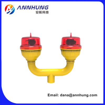 ضوء الحواجز الطيران LED AH-LI-B2 ضوء LED للعمل السلس والأتمتة من الغسق إلى الفجر