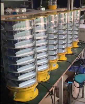 مصنع مباشر عالية الكثافة IP67 مضاد للماء 360 زاوية شعاع LED ضوء حواجز الطيران مع 200,000cd كثافة