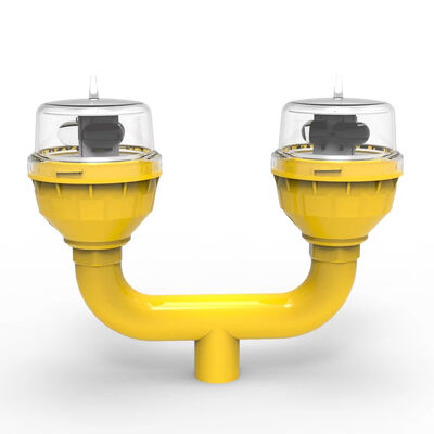 ضوء الحواجز الطيرانية المضادة للماء IP66 المتوافق مع منظمة الطيران المدني الدولي مع عمر 100000 ساعة