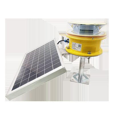 ضوء الطيران الشمسي الضوء الحاجز LED أحمر متوسط الكثافة مع سبيكة الألومنيوم IP66 و 2000cd