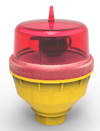 ضوء LED أحمر منخفض الكثافة L810 أحادي لعرقلة الطيران AH-LI-B2